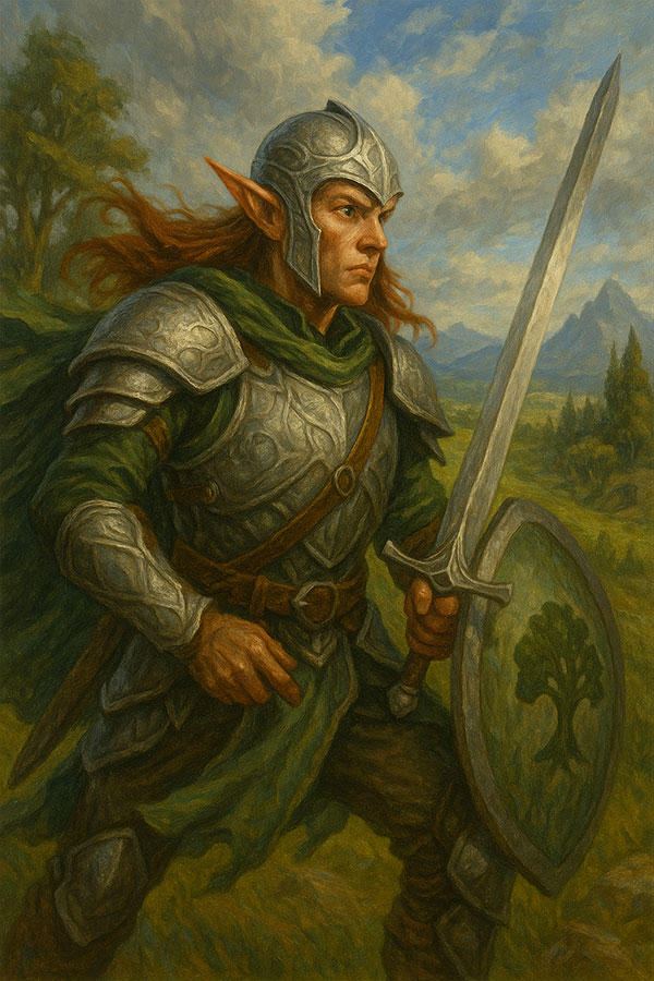 Elfenritter im Stil von Magic